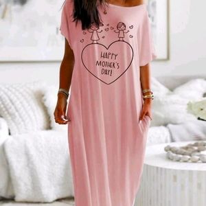 Pink Mother's Day Maxi Dress